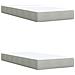Letto ottomano con materasso Grigio Chiaro 200 x 200 cm Velluto - Foto miniatura 6