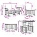 Set Divano da Giardino 13 pz Naturale e Bianco Crema polyrattan - Foto miniatura 6