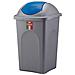 Pattumiera Basculina Argento / Blu 60 lt - Foto miniatura 1