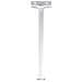 Chromated and powder coated aluminum ceiling mount 75 cm / 29.5 inch compatible  - Foto miniatura 2