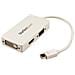 Adattatore Mini DisplayPort a HDMI, DVI & VGA - Convertitore mDP / Thunderbolt per macbook 3 in 1 - Bianco - Foto miniatura 1