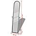 Specchio Autoportante A Figura Intera Rettangolare Grigio - Foto miniatura 6