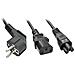 30047 Cavo Di Alimentazione Nero Accoppiatore C13 Accoppiatore C5 (power Cable Black C13 Coupler - C5 Coupler - Wa - Foto miniatura 3