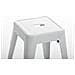 Panchetto Multiuso Armin in Metallo I Sgabello Industriale Impilabile I Sgabello Fisso Urban da Cucina Alt. 46 CM I Carico Max 200 kg Bianco - Foto miniatura 3