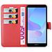 Custodia Compatibile Con Huawei Y6 Prime In Rosso Carminio - Coperchio Protettiva Con Chiusura Magnetica, Funzione Stand E Tasca Per Le Carte - Foto miniatura 6