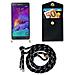 Cadorabo Catena Di Telefoni Cellulari Compatibile Con Samsung Galaxy Note 4 In Nero Argento - Coperchio Protettivo In Silicone Con Anelli D'oro, Cinturino In Corda E Custodia Staccabile - Foto miniatura 9