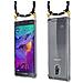 Cadorabo Catena Di Telefoni Cellulari Compatibile Con Samsung Galaxy Note 4 In Nero Argento - Coperchio Protettivo In Silicone Con Anelli D'oro, Cinturino In Corda E Custodia Staccabile - Foto miniatura 10