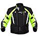 Giacca Impermeabile Cordura Moto Tessuto Sport Sfoderabile Touring Fluo L - Foto miniatura 3
