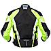 Giacca Impermeabile Cordura Moto Tessuto Sport Sfoderabile Touring Fluo L - Foto miniatura 5