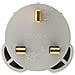 Zenitech 240096 - Adattatore Per Spina Elettrica, Colori: Bianco - Foto miniatura 2