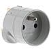 Zenitech 240096 - Adattatore Per Spina Elettrica, Colori: Bianco - Foto miniatura 1