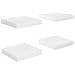 Scaffali A Parete 4 Pz Bianco Lucido 23x23,5x3,8 Cm In Mdf - Foto miniatura 2