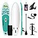Sup Stand Up Paddle Tavola Pagaia Surf Board Gonfiabile Ocean 10'6"" E Tutti Gli Accessori 320cm X 83cm X 15cm Portata 150kg 3 Pinne - Foto miniatura 1