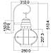Lanterna Da Parete Per Esterno Grande 1 Luce Zinco Ip44, E27 - Foto miniatura 1