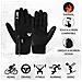 Wfx Inverno Guanti Dello Schermo Di Tocco Antiscivolo Guanti Caldi Antivento Termici Guanti Sport Ciclismo Per La Bici Guanti Men Women Esterne Per Running Campeggio Di Guida (nero Piccolo)  - Foto miniatura 3