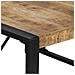 Tavolo Da Pranzo 140x140x75 Cm In Legno Di Mango Grezzo - Foto miniatura 4