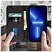 Custodia Per Apple Iphone 13 Pro Max Copertina Portacarte Funzione Supporto Nera - Foto miniatura 3