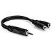 TRS / 2 x TRS TRS 3.5 mm 2 x TRS 3.5 mm Nero cavo di interfaccia e adattatore - Foto miniatura 1