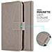 Custodia Compatibile Con Xiaomi Redmi 10 / Redmi Note 11 4g In Marrone Cappuccino - Coperchio Protettiva Con Chiusura Magnetica, Funzione Stand E Tasca Per Le Carte - Foto miniatura 6