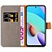 Custodia Compatibile Con Xiaomi Redmi 10 / Redmi Note 11 4g In Marrone Cappuccino - Coperchio Protettiva Con Chiusura Magnetica, Funzione Stand E Tasca Per Le Carte - Foto miniatura 7
