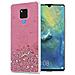 Custodia Compatibile Con Huawei Mate 20 In Rosa Con Glitter - Coperchio Protettivo In Silicone Tpu Flessibile Con Glitter Scintillanti - Foto miniatura 1