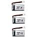 3 Pezzi Batteria Lipo Ricaricabile 3.7v 380mah Per Hubsan X4 H107c H107d H107l, syma X11 X11c, Hs170 Rc Quadricottero - Foto miniatura 1