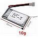 3 Pezzi Batteria Lipo Ricaricabile 3.7v 380mah Per Hubsan X4 H107c H107d H107l, syma X11 X11c, Hs170 Rc Quadricottero - Foto miniatura 3
