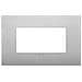 Placca Arke' Classic 4 Moduli Tecnopolimeri Silver Matt - 19654.79 - Foto miniatura 1