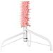 Albero Natale Artificiale Sottile A Metà E Supporto Rosa 150 Cm - Foto miniatura 4