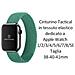 Cinturino Xl 766 Originale Braided String Per Apple Watch 1-2-3-4-5-6-7-se 38 40 41mm Verde - Foto miniatura 2