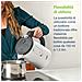 Bollitore Elettrico KJ2000W Dual Flo con Capacità 1.5 Litri Potenza 2400 Watt Colore Bianco /Nero - Foto miniatura 4