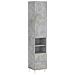 Credenza Grigio Cemento 34,5x34x180 Cm In Legno Multistrato - Foto miniatura 2