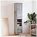 Credenza Grigio Cemento 34,5x34x180 Cm In Legno Multistrato - Foto miniatura 1