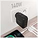 ASCH-140W3P031-BK Caricabatterie per dispositivi mobili Universale Nero AC Ricarica rapida Interno - Foto miniatura 4