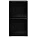 Scatola per Contenitori LP in Rovere Nero 71x34x36cm Truciolato - Foto miniatura 3