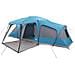 Tenda da Campeggio con Portico Cupola 9Persone Blu Impermeabile - Foto miniatura 4