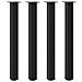 Gambe Per Tavolino 4 Pz Nero 100-102 Cm In Acciaio - Foto miniatura 2