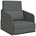 Divano Letto Pieghevole 2-in-1 Grigio Scuro 65x80x83 cm Tessuto - Foto miniatura 1