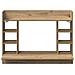 Scrivania a Muro in Rovere Artigianale 105x48x75 cm in Legno Ingegnerizzato - Foto miniatura 5