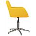 Sedie da Pranzo Girevoli 2 pz Giallo Senape in Tessuto - Foto miniatura 5