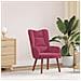 Poltrona Rilassante Wine Red in Velluto - Foto miniatura 2