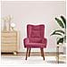 Poltrona Rilassante Wine Red in Velluto - Foto miniatura 3