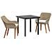 Set da pranzo da giardino Beige in Polyrattan - Foto miniatura 1