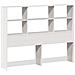 Letto Libreria senza Materasso Bianco 140x200 cm Legno Massello - Foto miniatura 6