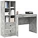 Scrivania con Storage Grigio Cemento Legno Ingegnerizzato - Foto miniatura 3