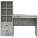 Scrivania con Storage Grigio Cemento Legno Ingegnerizzato - Foto miniatura 7