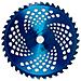 Disco Professionale Per Decespugliatore Con 40 Denti In Tungsteno Anodizzato Blu Ø Esterno 255mm Ø Foro 25,4mm Per Qualsiasi Tipo Di Erba E Vegetazione - Foto miniatura 1