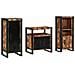 Set di mobili per il bagno 3 pcs Legno massello riciclato - Foto miniatura 2