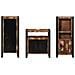 Set di mobili per il bagno 3 pcs Legno massello riciclato - Foto miniatura 7