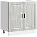 Mobiletto per lavabo Porto 2 pcs Grigio 80 x 46 x 84.5 cm - Foto miniatura 4
